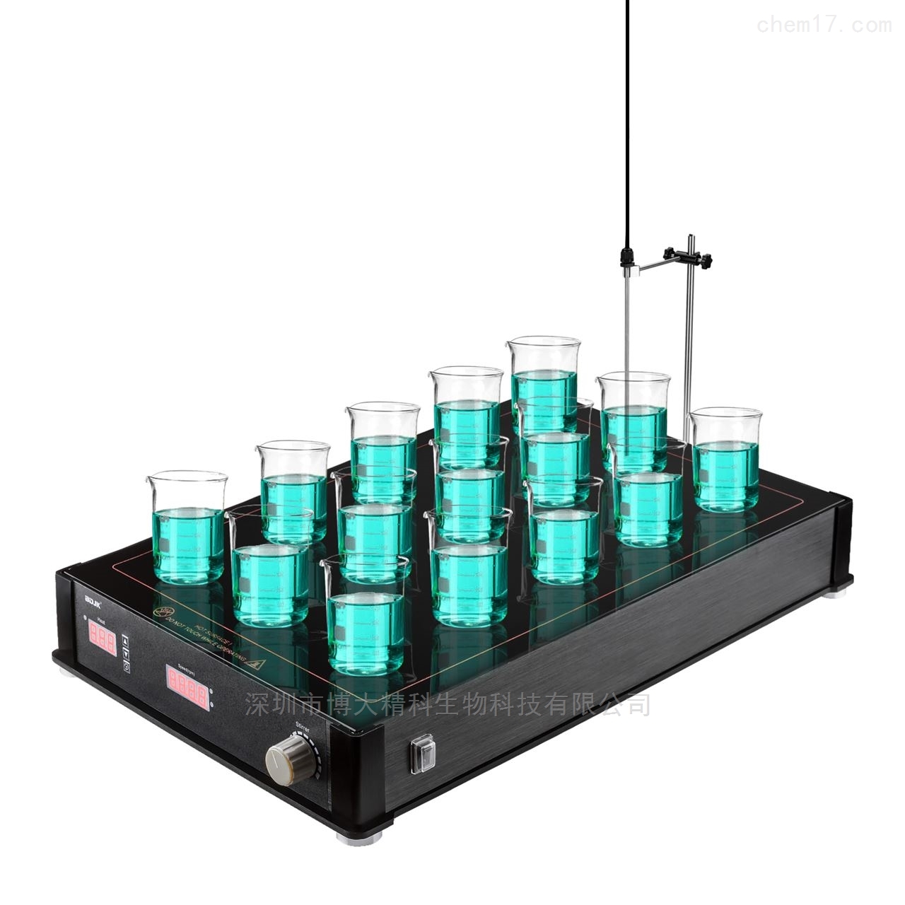 HMS-15H六價(jià)鉻檢測(cè)新規(guī)專(zhuān)用多點(diǎn)加熱攪拌器